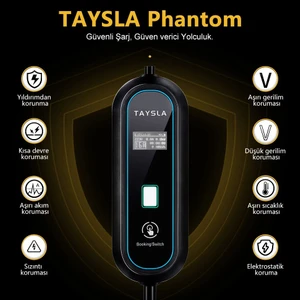 Elektrikli Araba Taşınabilir Şarj Cihazı - 3.5 Kw - 8/10/13/16A - Tip 2 - Iec 62196