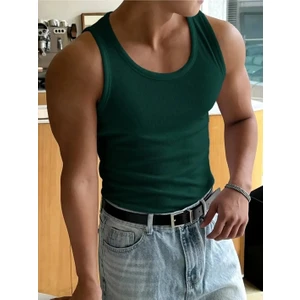 Erkek Kaşkorse Kumaş Fitilli Atlet