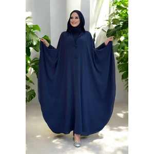 Kapüşonlu Ayrobin Pelerin 70021 Lacivert