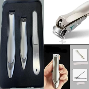 Paslanmaz Çelik Tırnak Makası Metal Kutu 3'lü