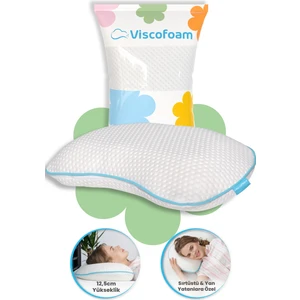 Yarım Ay Boyun Destekli Ortopedik Yastık Visco Yastık 60x40x12.5cm