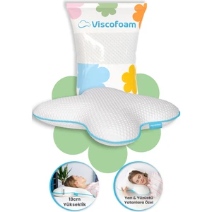 Kelebek Boyun Destekli Ortopedik Yastık Visco Yastık 55x46x13cm