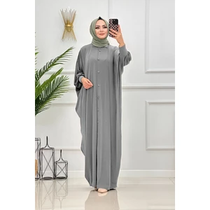 Yarasa Kol Düğmeli Ferace