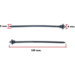 GUTSY DUBELLI KILITLI PLASTIK CIRT KELEPCE 160/5 KABLO BAGI (10 ADET)
