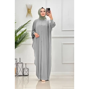 Yarasa Kol Düğmeli Ferace