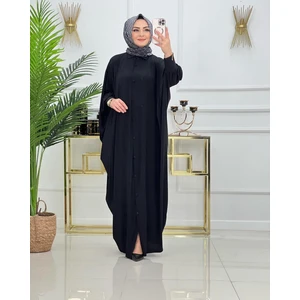 Yarasa Kol Düğmeli Ferace