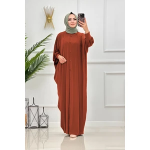 Yarasa Kol Düğmeli Ferace