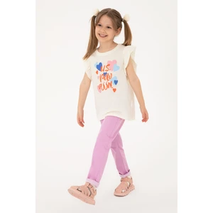 U.s. Polo Assn. Kız Çocuk Pembe Pantolon (Kanvas-Chino) 50309130-VR041