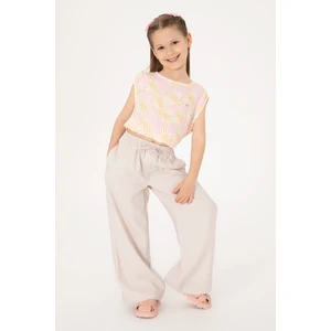 U.s. Polo Assn. Kız Çocuk Bej Pantolon (Kanvas-Chino) 50309120-VR011