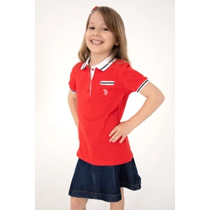 U.s. Polo Assn. Kız Çocuk Kırmızı Tişört Basic 50310223-VR030