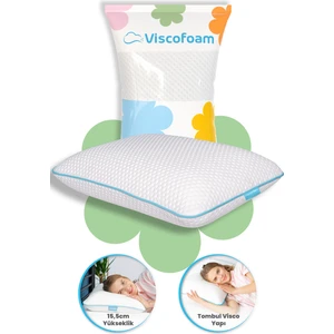Yüksek Boyun Destekli Ortopedik Yastık Tombul Visco Yastık - 59x39x15.5cm