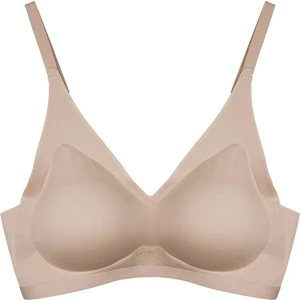Kahverengi Lazer Kesim Dikişsiz Sütyen Çıkarılabilir Pedli Hayalet Sütyen Agraflı Ayarlanabilir Askılı