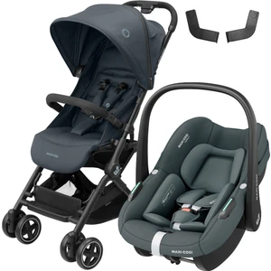 Lara2-Pebble S Tek Elle Katlanabilen Ultra Kompakt Seyahat Sistem Bebek Arabası Graphite