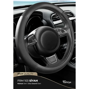 Eco Oto Geçmeli Direksiyon Kılıfı - Deri / Delikli Deri