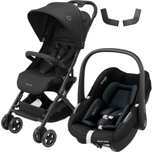 Lara2-Pebble S Tek Elle Katlanabilen Ultra Kompakt Seyahat Sistem Bebek Arabası Black