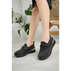 Nesil Shoes Wiss 330 Siyah Anatomik Kadın Ayakkabı
