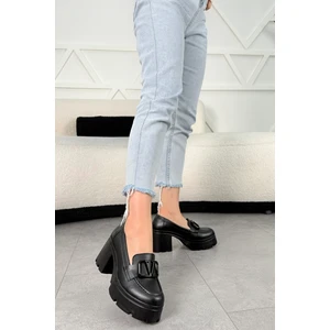 Msn 904 Toka Detaylı Topuklu Loafer