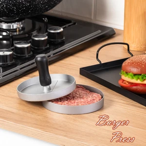 YK1579 Alüminyum Hamburger ve Köfte Kalıbı Köfte Presi Şekillendirici Burger Press Pratik Köfte Yapma APARATIYK1579