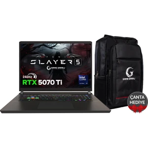Game Garaj Slayer5 9XL-5070Ti C1 Intel Ultra 9 275HX 32GB Ram 1tb SSD RTX5070Ti 17" Qhd+ IPS 240Hz LANSMANA ÖZEL Freedos Gaming Laptop