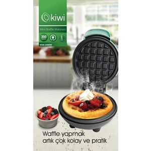 KSM-2400W Yapışmaz Plakalı Mini Waffle Makinesi