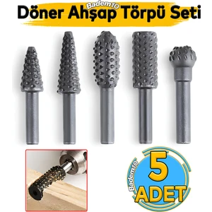 Ahşap Törpü Freze Uç Ucu Uçları Seti 5 Parça Matkap Uyumlu Oyma Zımpara Kalıp Ucu Seti Hobi Takımı