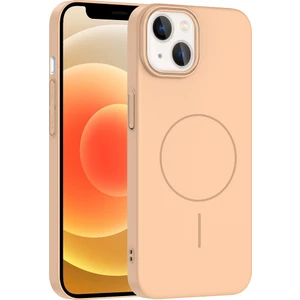 iPhone 13 Uyumlu Kılıf M-Safe Şarj Özellikli Ruby Kapak Çöl Titanyum