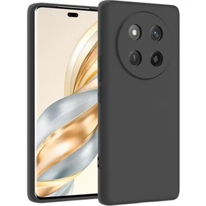 Honor Magic 7 Lite Uyumlu Kılıf Biye Kamera Korumalı Mat Silikon Siyah