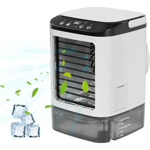 Taşınabilir Klima 3 Vitesli Mini Klima 900 ml Su Deposu Hava Soğutucu 7 Renkli Gece Lambası