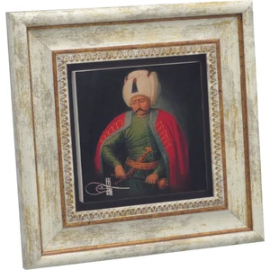 Yavuz Sultan Selim Baskılı Doğaltaş Tablo 20X20 KRT-148