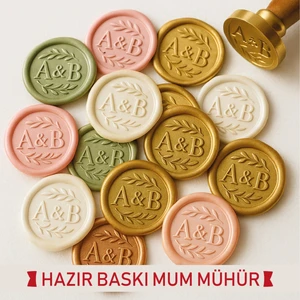 Kişiye Özel Hazır Basılmış Mühür Mumu( 50 Adet )