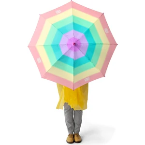 Coral High Kids Renkli Çizgili Desenli Çocuk Şemsiyesi 12664