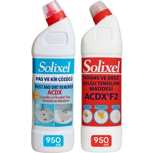Kaysan Kimya Solixel Banyo Tuvalet Temizleyici 950 ml + Fayans ve Derz Dolgu Temizleyici 950 ml