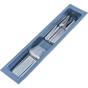 Mutfak Çekmece İçi Kaşıklık,  Antrasit Tek Bölmeli Modül 11 cm X 48 cm