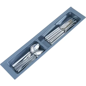 Mutfak Çekmece Içi Kaşıklık Iki Bölmeli Modül 11cm X 48cm Antrasit Gri