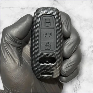 Audi A6 A7 A8 E-Tron Q8 Q5 C8 A3 D5 Karbon Anahtar Kılıfı Anahtarsız Çalıştırma 2.resime Bakınız