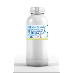 Gıda Tipi Hidrojen Peroksit %3 Konsantrasyon 2 Lt (Food Grade)