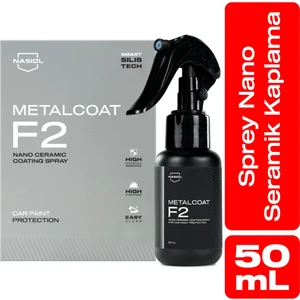 Metalcoat F2 Araç Sprey Nano Seramik Kaplama ve Boya Koruma-1 Yıl Dayanım-50ml-Su,Leke İtici