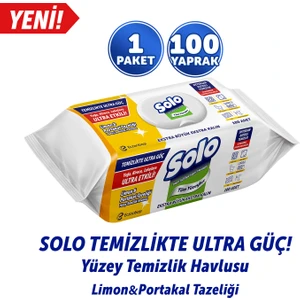 Temizlikte Ultra Güç Limon&Portakal Tazeliği Yüzey Temizlik Havlusu 100 Yaprak