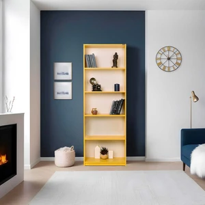 Adore Modern 5 Raflı Kitaplık - Sarı