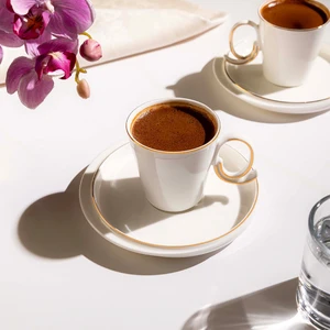 Stella 6 Kişilik 12 Parça Porselen Kahve Fincan Takımı