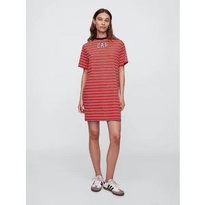Kadın Kırmızı Gap Logo Relaxed  T-Shirt Elbise