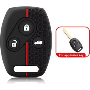Honda Civic Fd6 Crv Accord Uyumlu 3 Tuşlu Silikon Anahtar Koruma Kılıfı 2.resime Bakınız