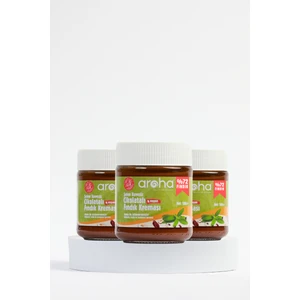 Üçlü Avantaj Paket Çikolatalı Fındık Kreması %72 Fındık (Stevia ile Tatlandırılmıştır) Şeker İlavesiz - 180 gr x 3 Adet