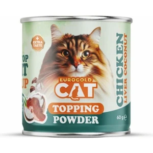 Eurogold Cat Topping Powder Tavuk Ciğerli Mama Tozu 60 gr