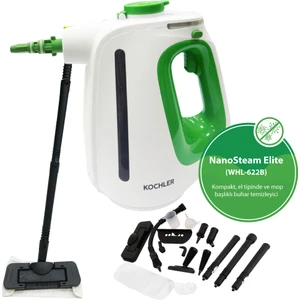 WHL-622B 2-In-1 Buharlı Temizlik Makinesi – El Tipi ve Mop Başlıklı, Yüksek Güçlü, Çok Amaçlı ve Kompakt Tasarım