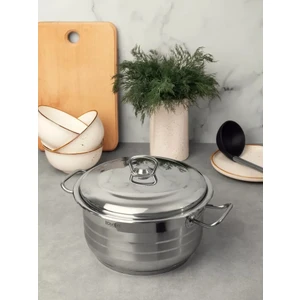 BON2106 Çelik Derin Tencere 28X18 cm 11 Litre