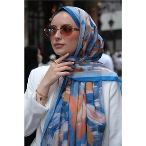 Soft Batik 0343 Kot Mavi Şal