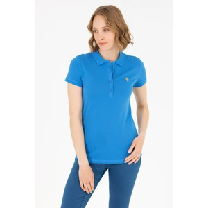 U.S. Polo Assn. Kadın Saks Tişört Basic 50262675-VR045