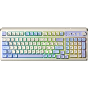 S99 Retro Rgb Gaming 3 Modlu Bluetooth/2.4ghz/usb-C Kablosuz Makrolu Türkçe Q Klavye Mavi