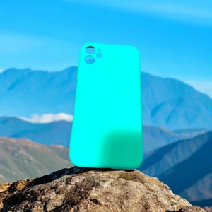 Iphone 11 Kılıf Kaliteli Silikon Kılıf - Su Yeşili Kılıf